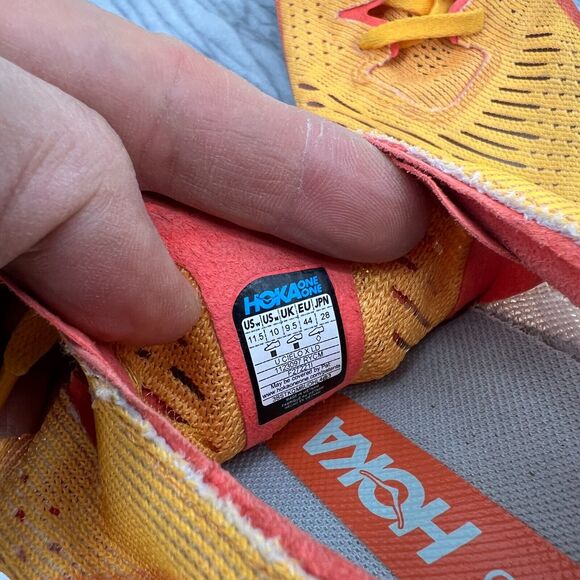 Hoka One One Cielo X LD Track Shoe Women 11.5 Radient Yellow Lightweight Running - Picture 9 of 12